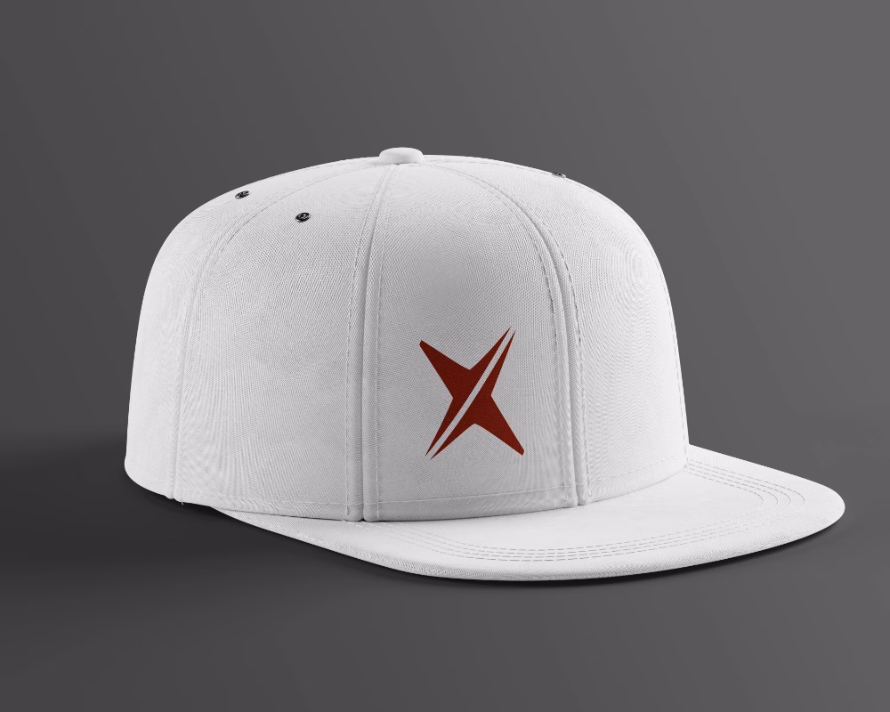 ALTx Collective logo concept embroidered on white cap