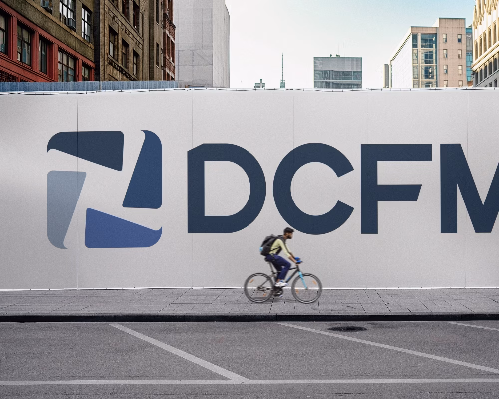 DCFM facilities management branding case study by EYEON Digital
